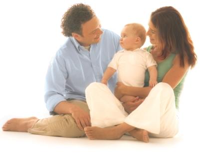 Image of parents with baby